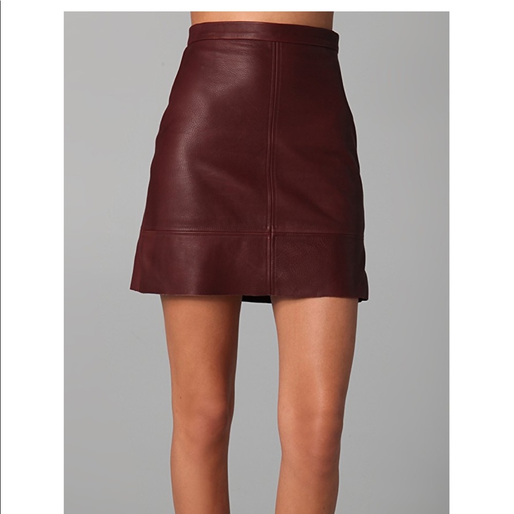 A.L.C. Aimee Leather Skirt 2 NWOT